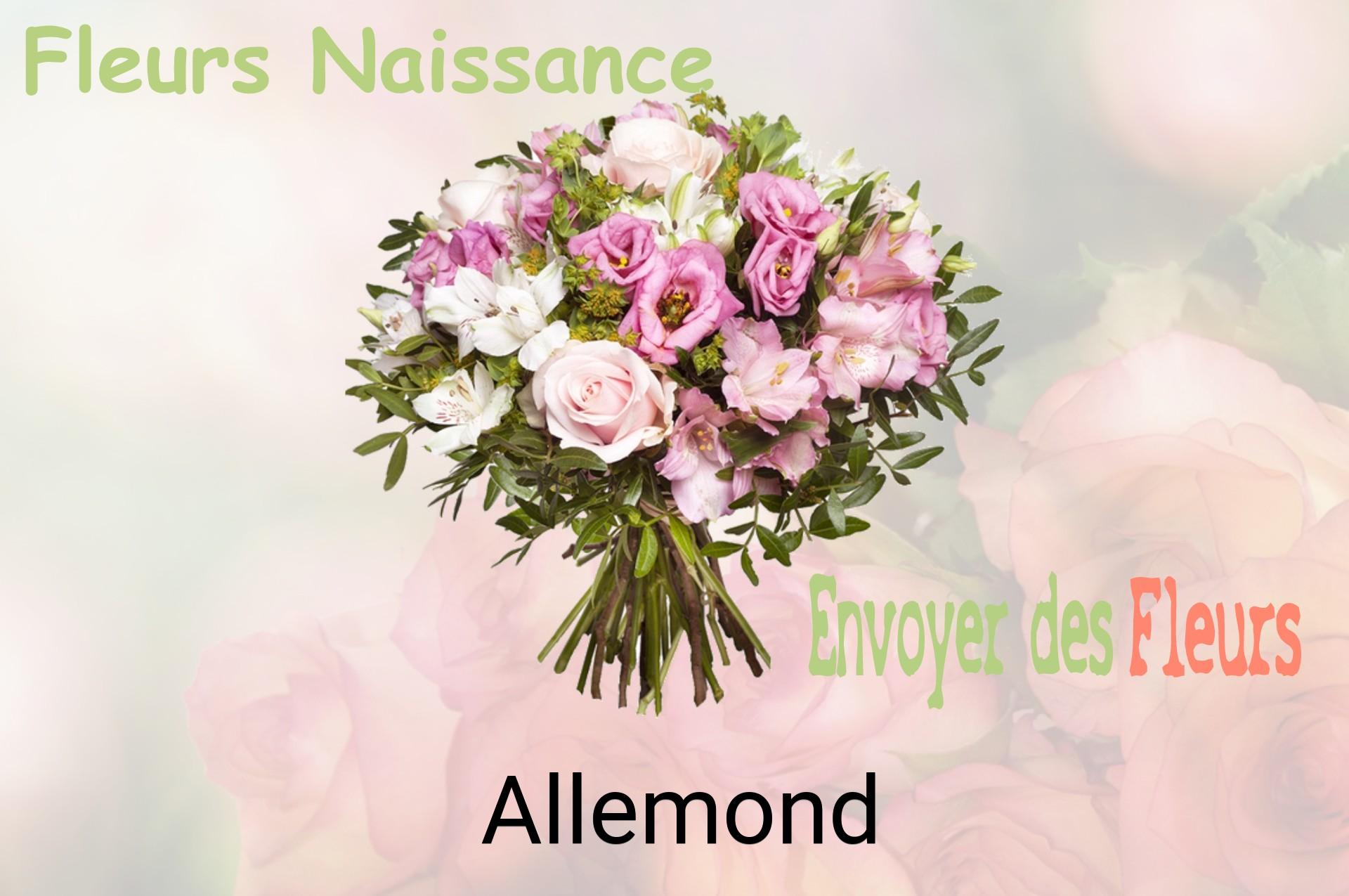 Bouquet de fleurs de naissance livré à Allemond