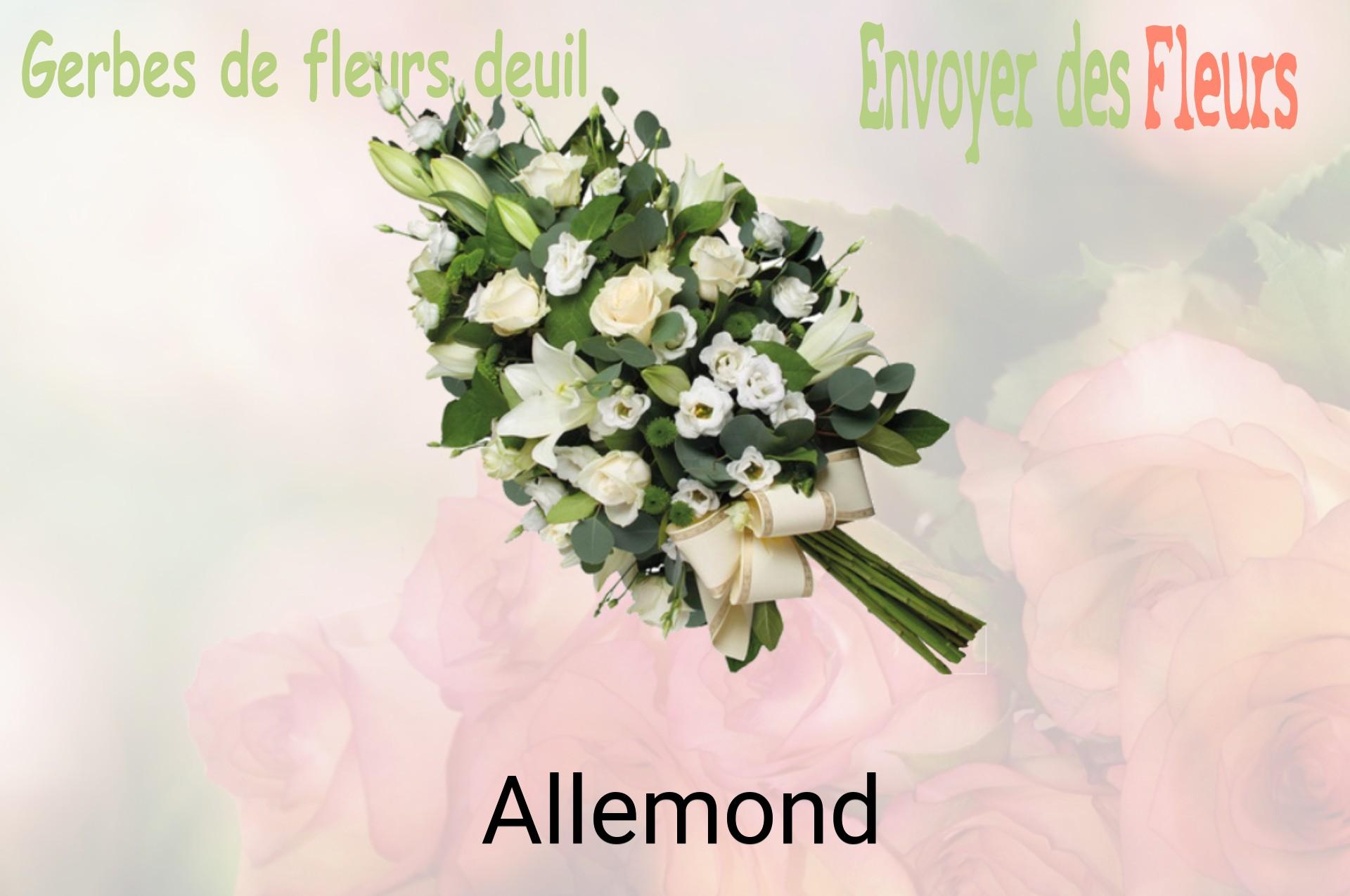 Gerbe de fleurs de deuil livrée à Allemond